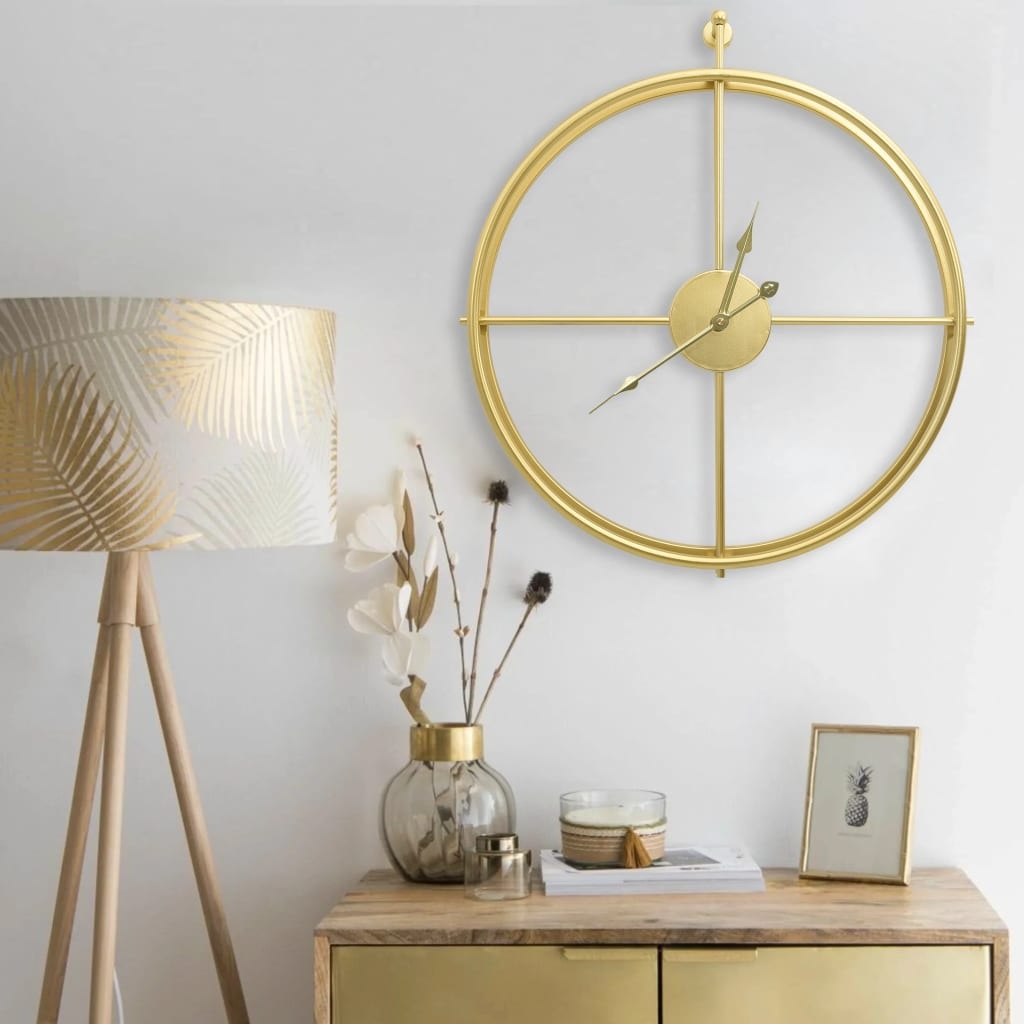 vidaXL Gouden Wandklok 52cm - 35% Korting!