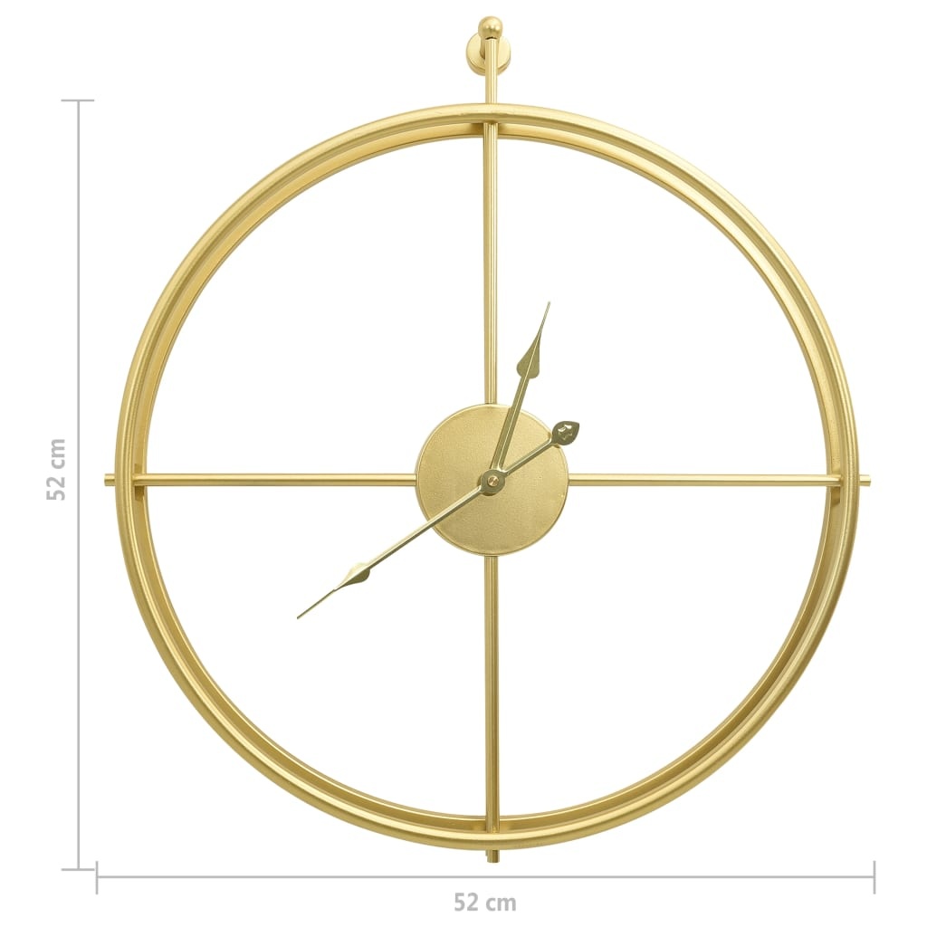 vidaXL Gouden Wandklok 52cm - 35% Korting!
