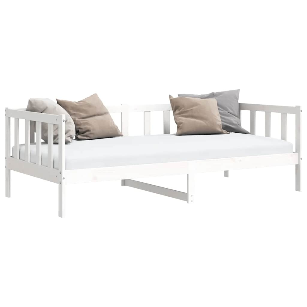 VidaXL Bedbank Grenenhout Wit 90x200 - 47% Korting!