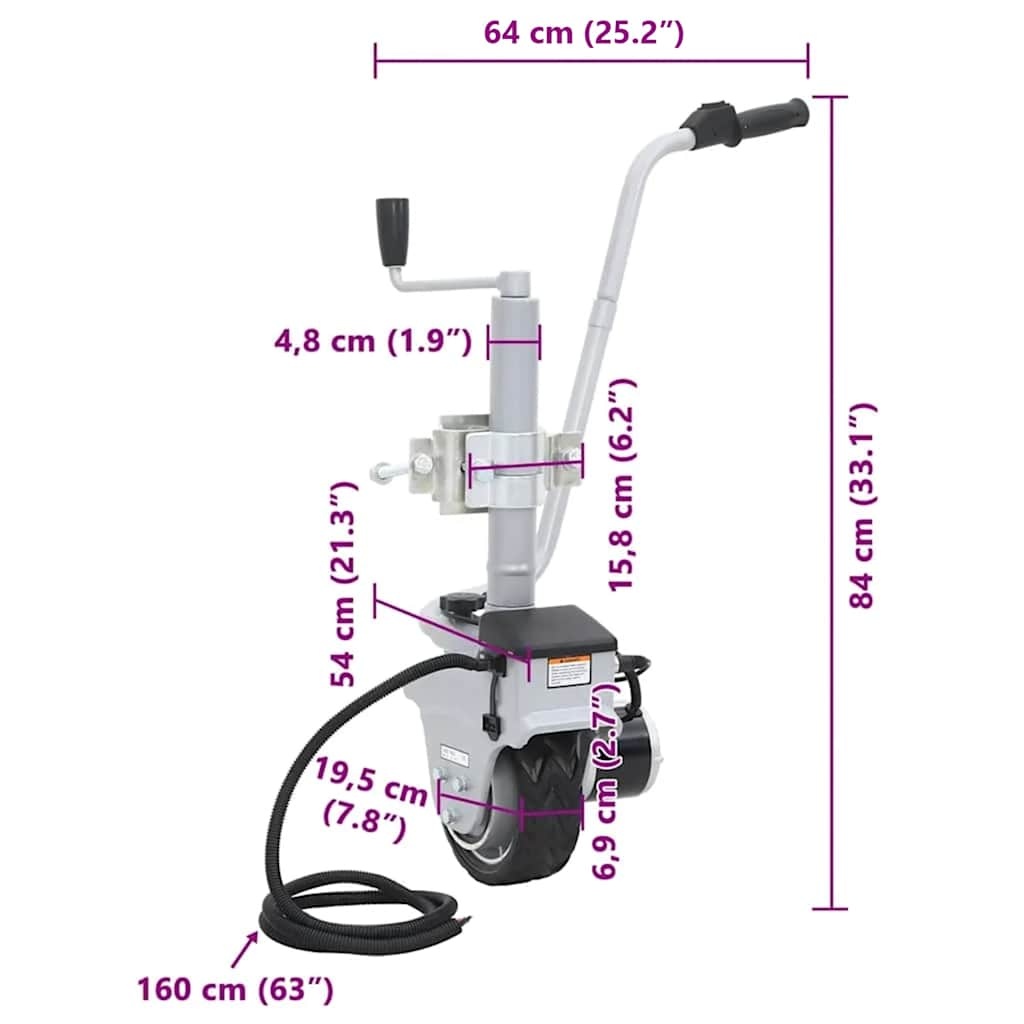 vidaXL Elektrotrekker 12V/350W - Caravan Mover - 35% Korting!