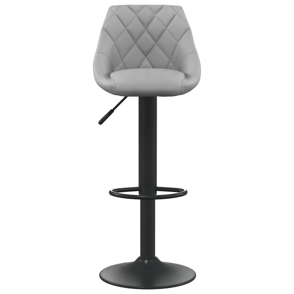 VidaXL Barkrukken (2x) Lichtgrijs Fluweel -35%! Nieuwstaat