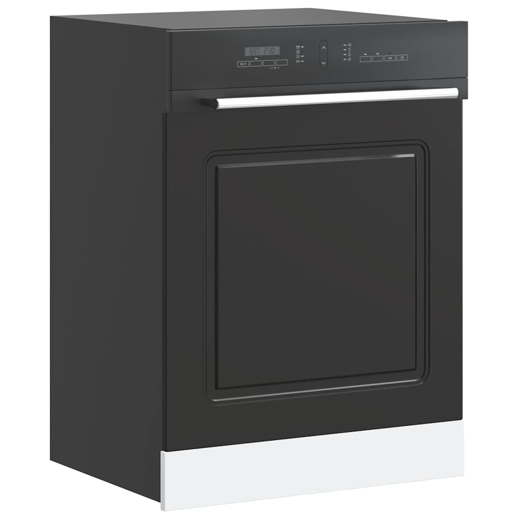 vidaXL Vaatwaspaneel Kalmar Zwart 60cm -35% Korting!