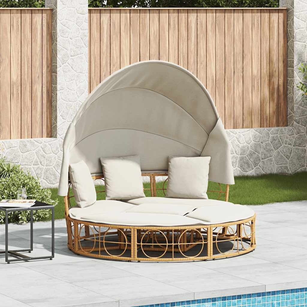 Loungebed met Luifel & Kussens - 35% Korting! (Retour)