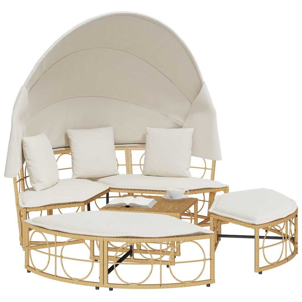 Loungebed met Luifel & Kussens - 35% Korting! (Retour)