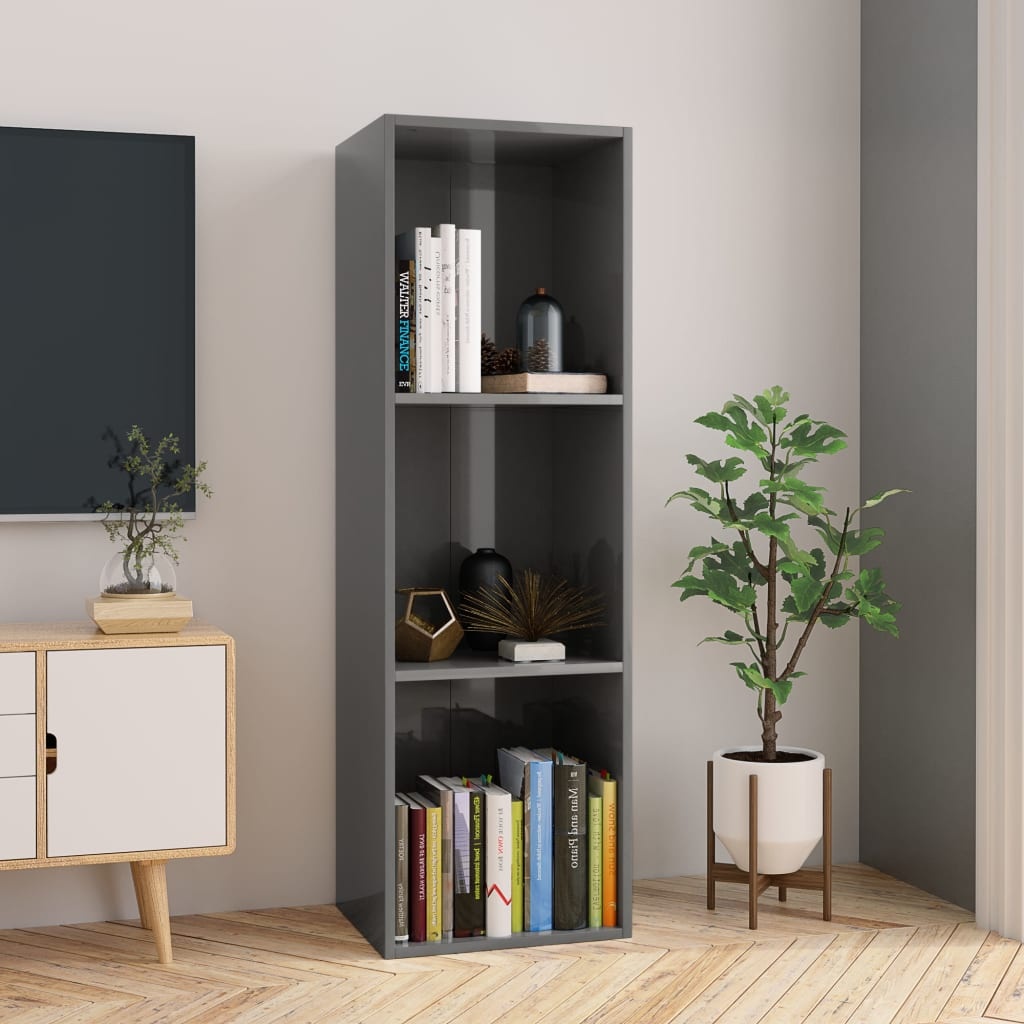 vidaXL Boekenkast/TV-Meubel Grijs 36x30x114cm - 35% Korting!