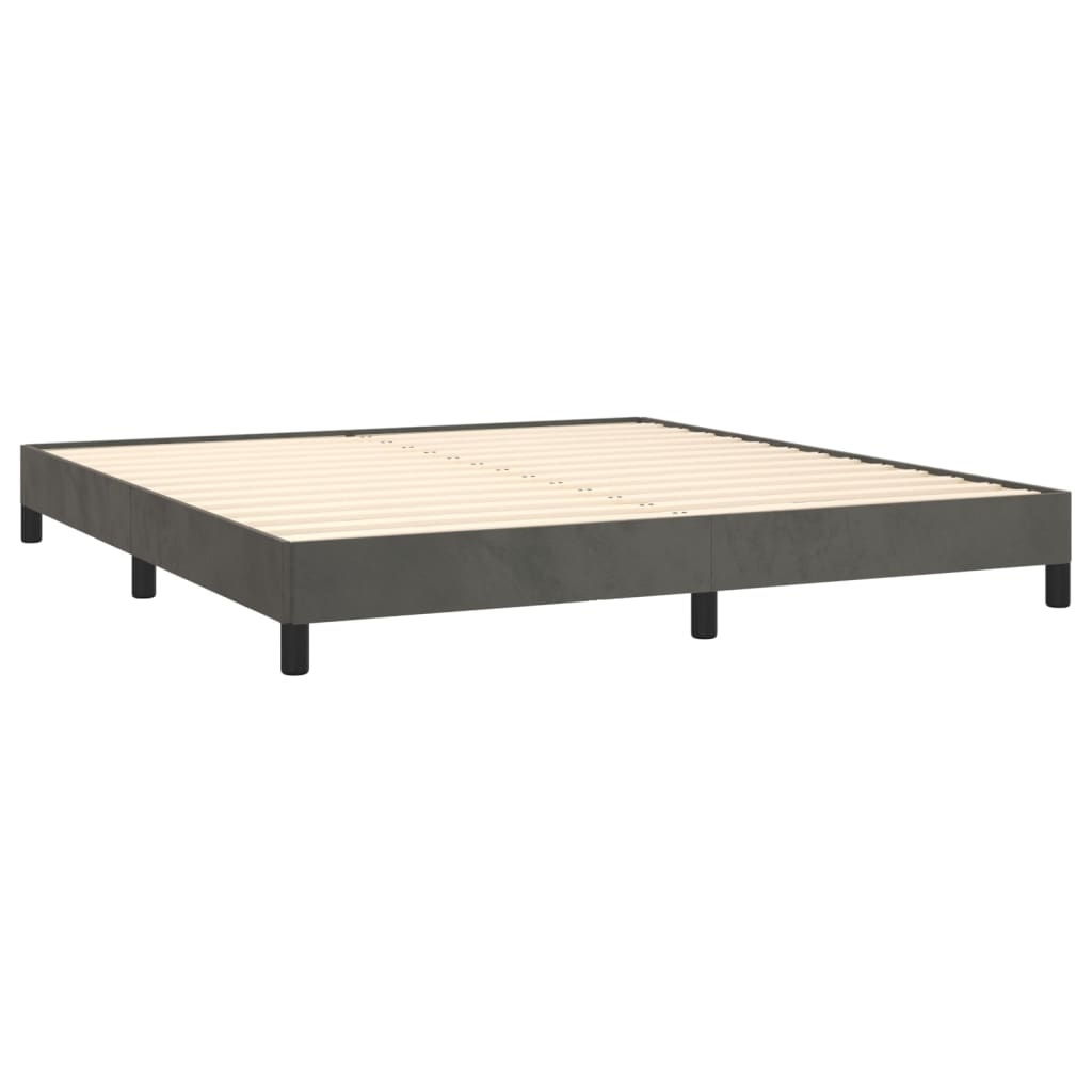 VidaXL Fluwelen Bedframe 180x200 Donkergrijs -35% Korting!