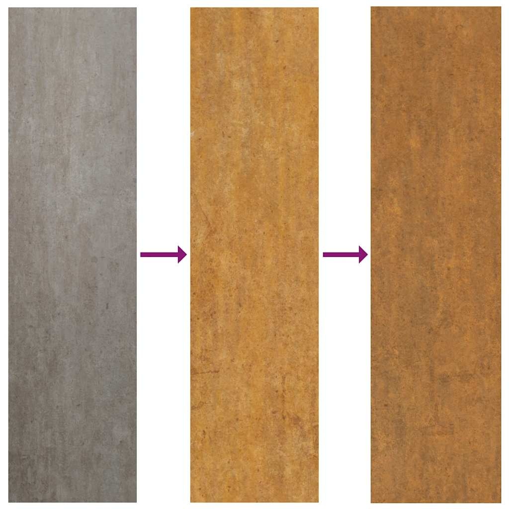 vidaXL Cortenstaal Poort 105x155cm - Gras Design - 35% Korting!