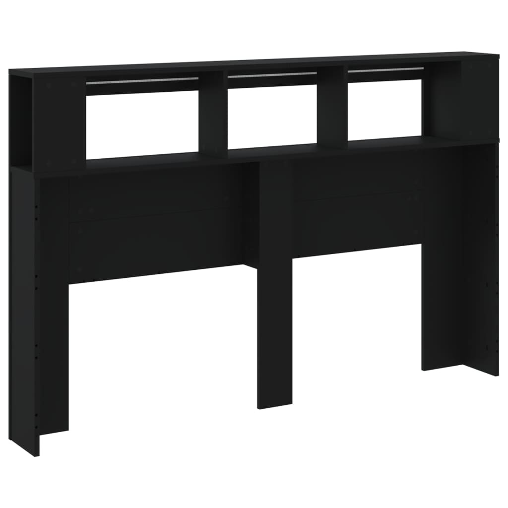 vidaXL LED Hoofdeinde 160cm Zwart - 47% Korting!
