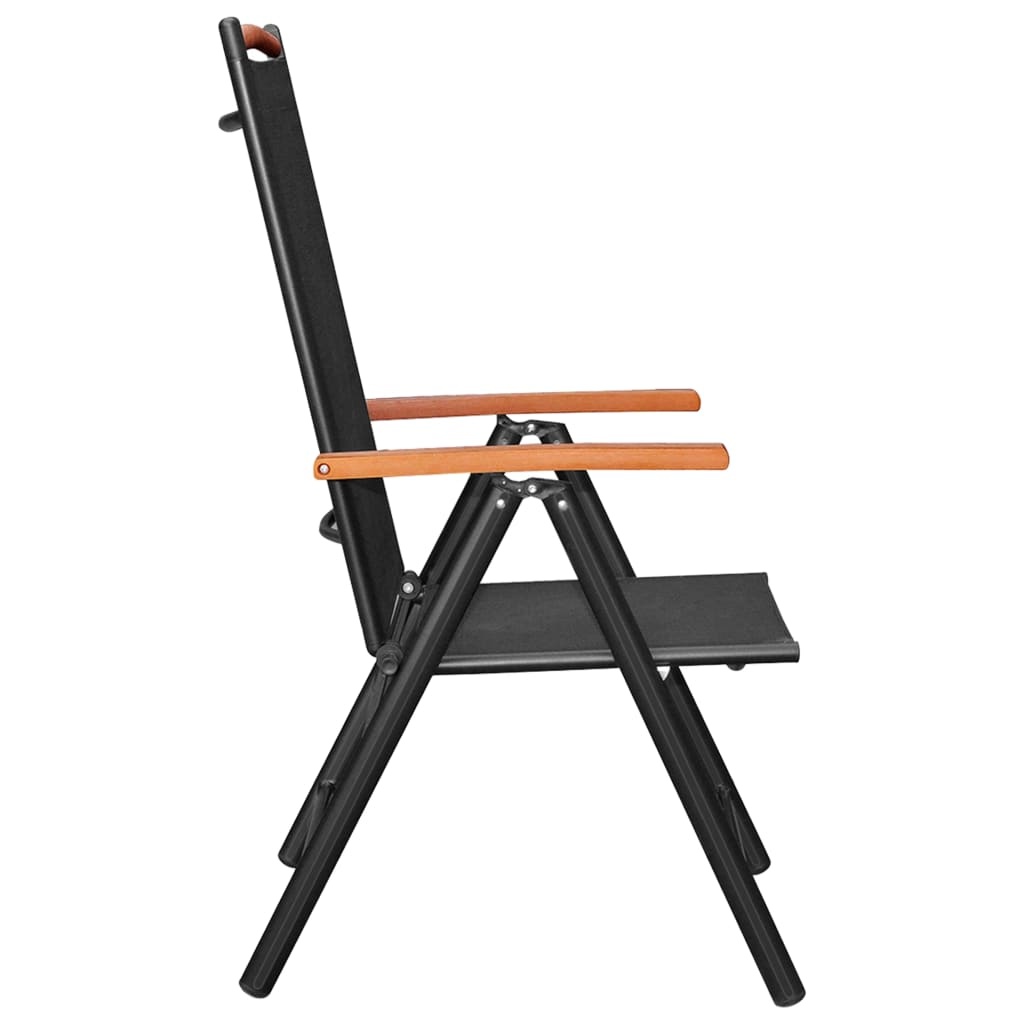 vidaXL Tuinstoelen (6 st) Zwart - 35% Korting! Pak je kans!