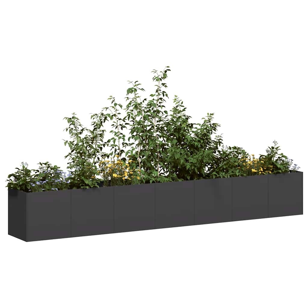 vidaXL Plantenbak 280cm Zwart - 35% Korting!