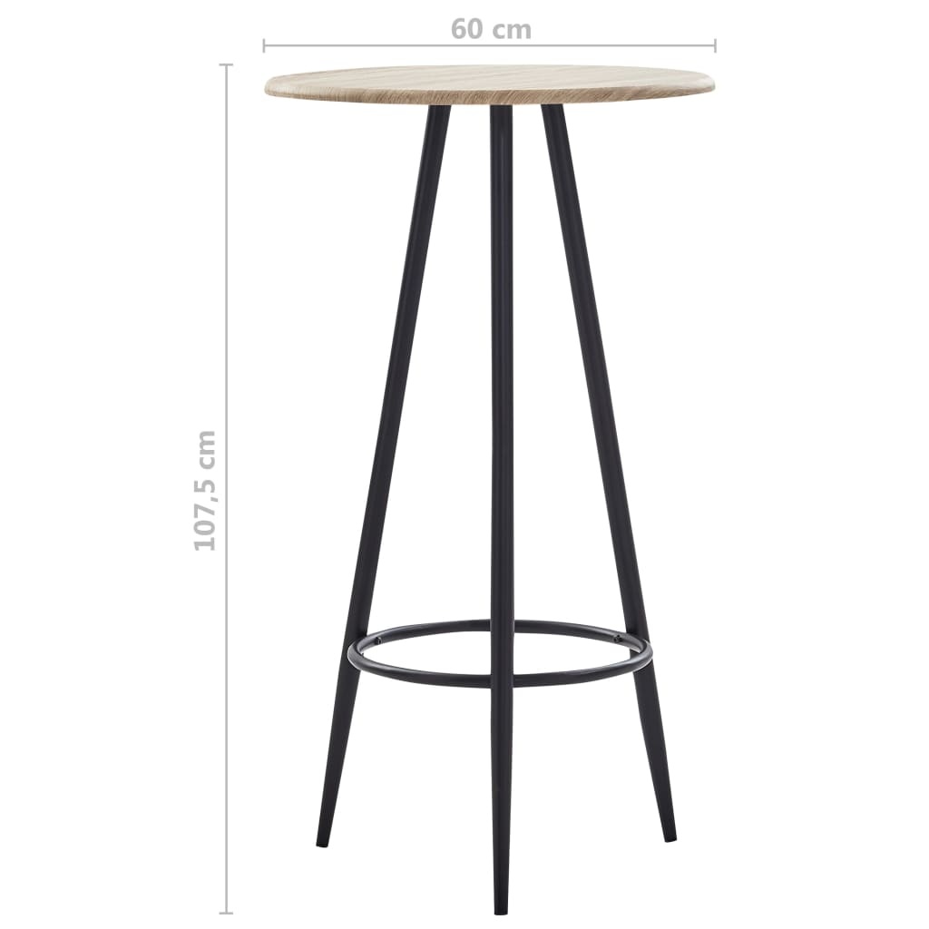 VidaXL Bartafel Eiken - 60x107,5cm - 53% Korting!
