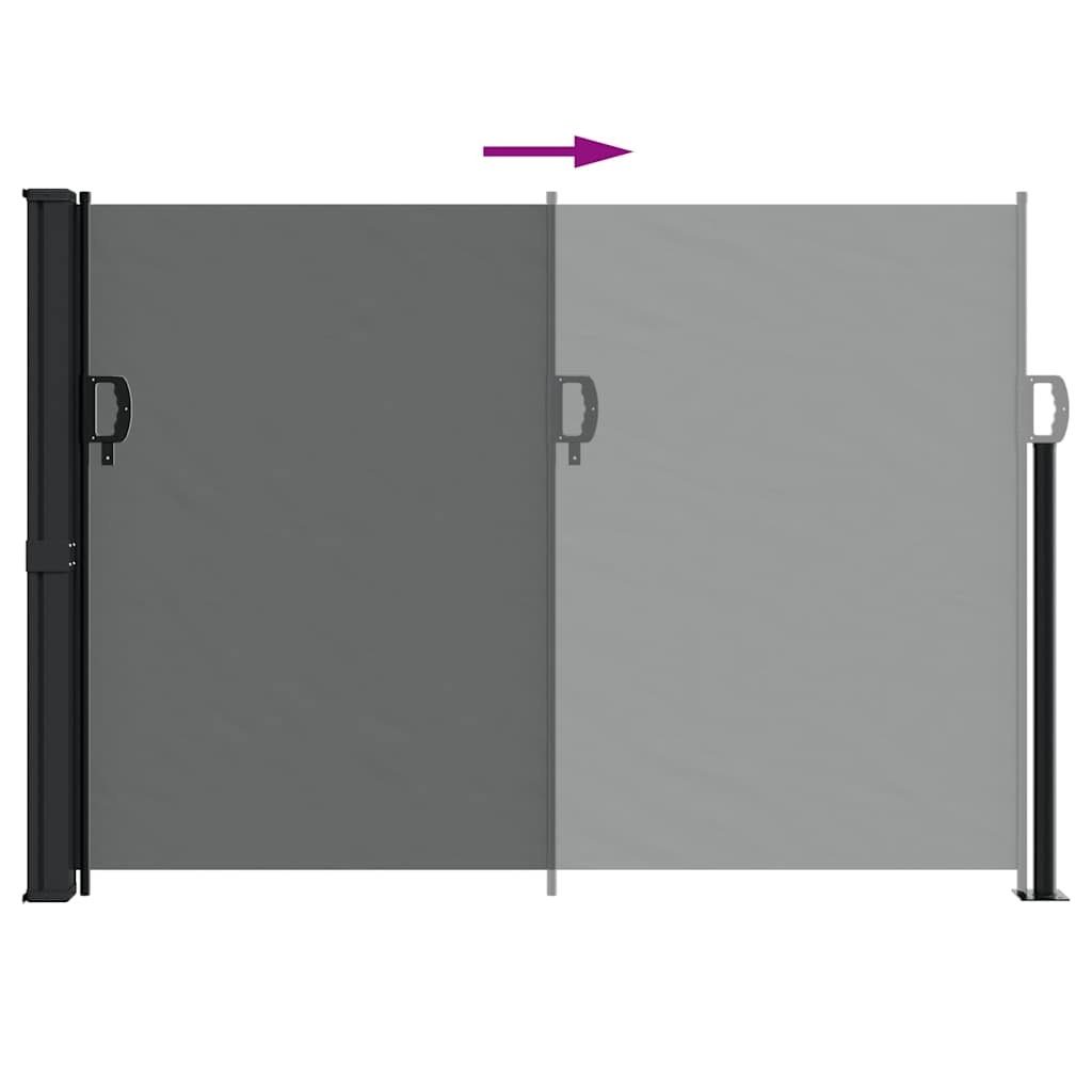 vidaXL Uittrekbaar Windscherm 140x300cm Antraciet - 35% Korting!