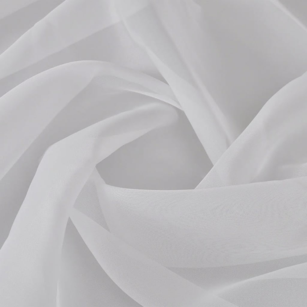 Voile Wit 1,45x20m - Prachtige Stof! 35% Korting!