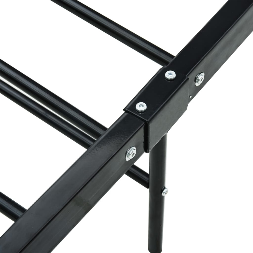 VidaXL Bedframe 100x200 Zwart - Retourdeal! 35% Korting