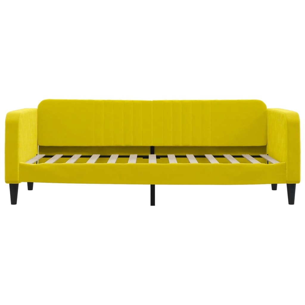 vidaXL Slaapbank Fluweel Geel 80x200 cm -35%! (Gebruikssporen)