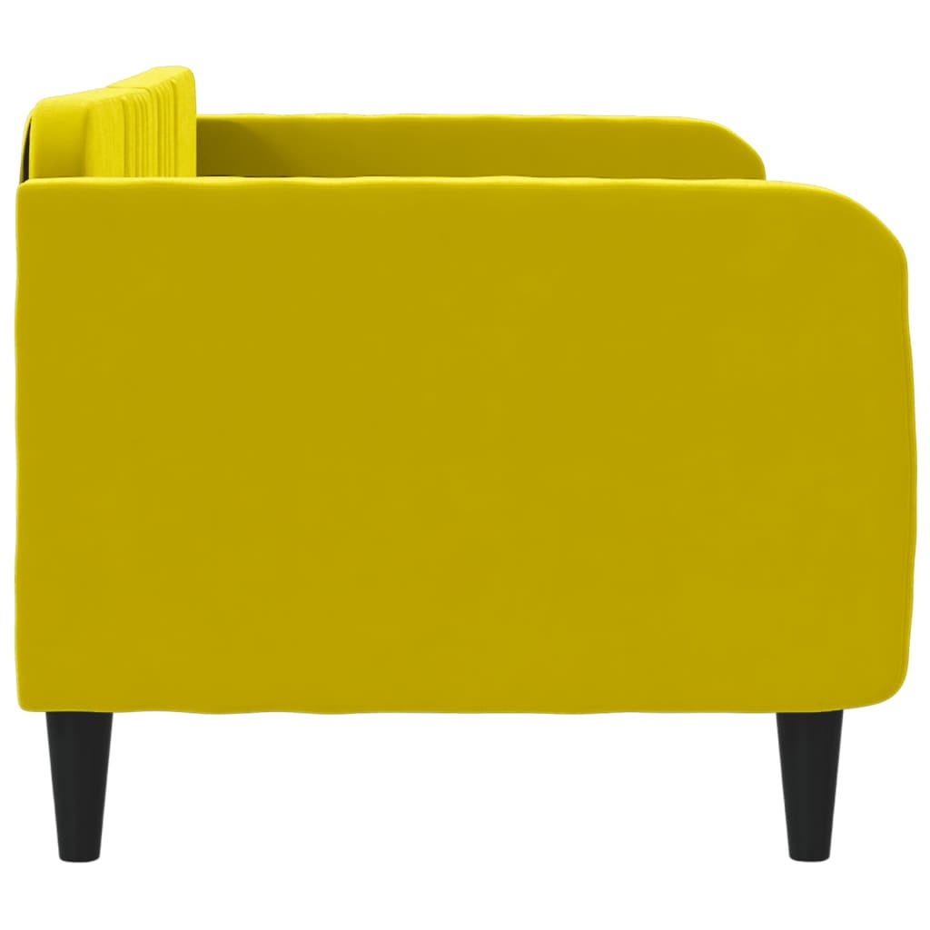 vidaXL Slaapbank Fluweel Geel 80x200 cm -35%! (Gebruikssporen)