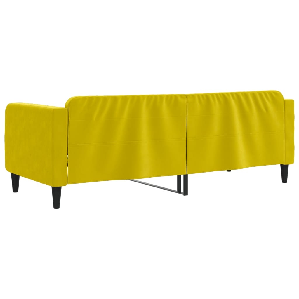 vidaXL Slaapbank Fluweel Geel 80x200 cm -35%! (Gebruikssporen)