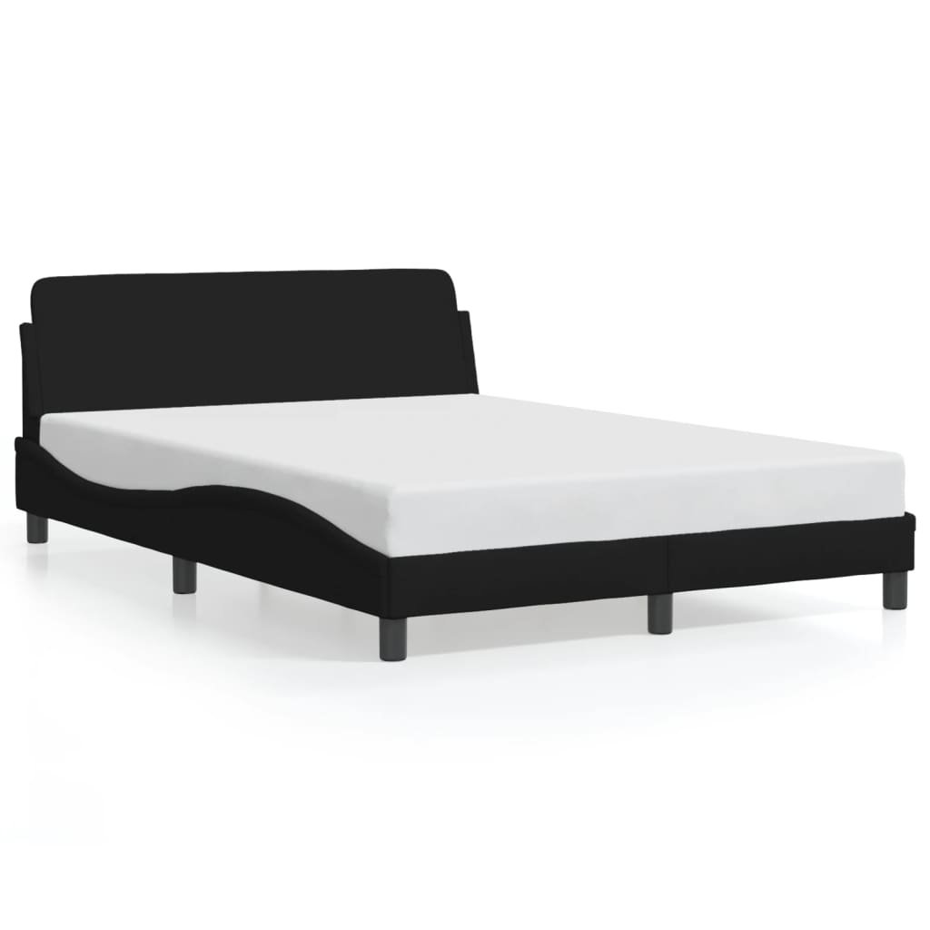 vidaXL Bedframe 140x190 Zwart - 35% Korting!