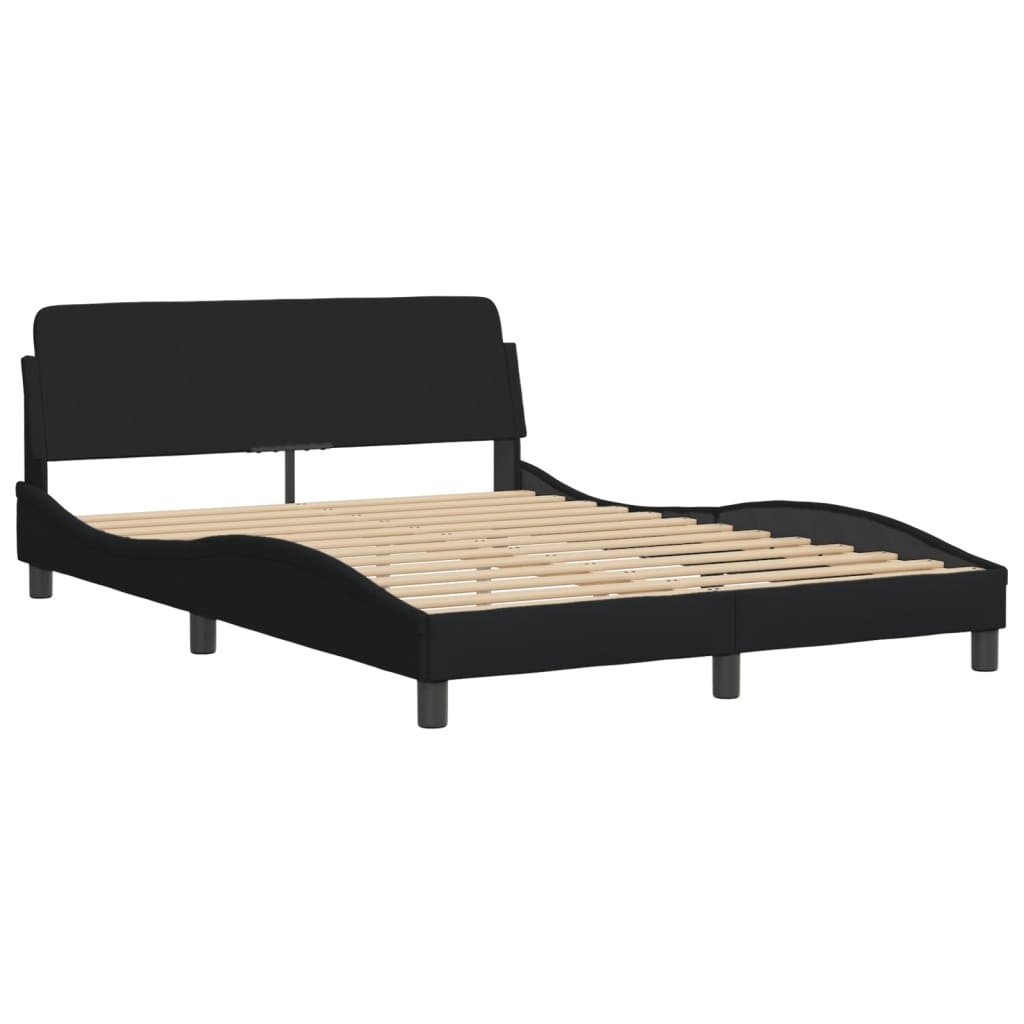 vidaXL Bedframe 140x190 Zwart - 35% Korting!