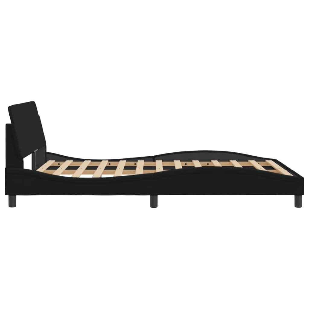 vidaXL Bedframe 140x190 Zwart - 35% Korting!