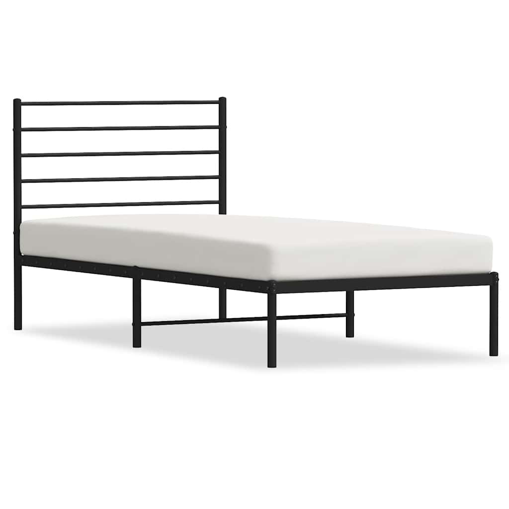 vidaXL Bedframe 100x200 cm Zwart - 35% Korting!