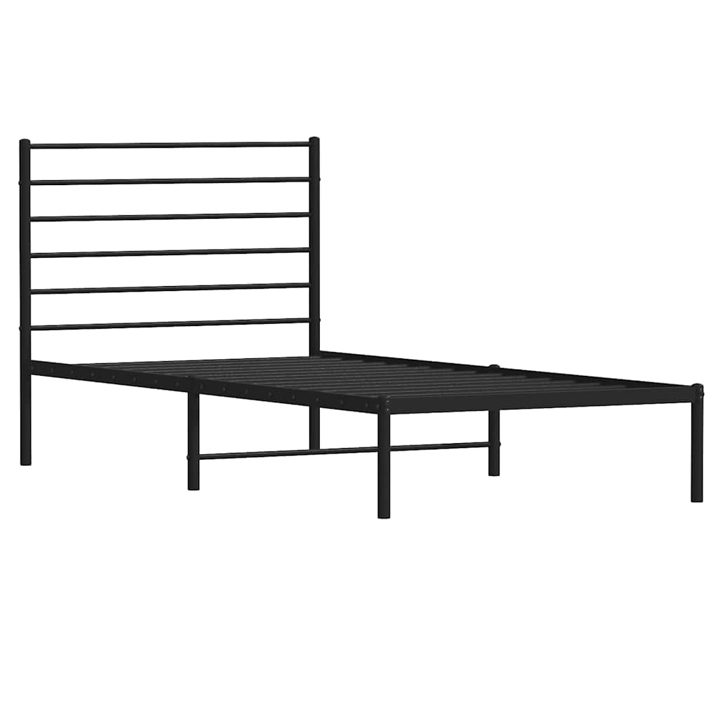 vidaXL Bedframe 100x200 cm Zwart - 35% Korting!