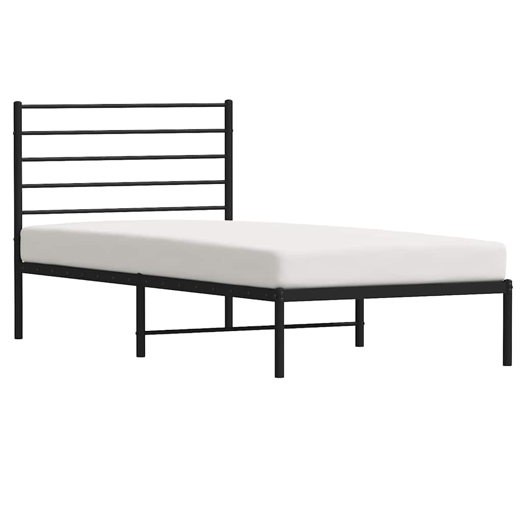 vidaXL Bedframe 100x200 cm Zwart - 35% Korting!