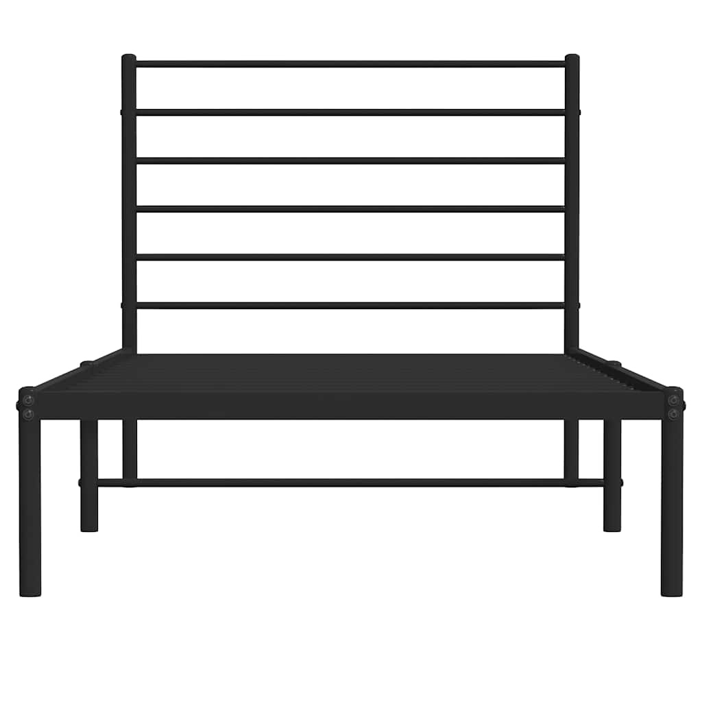 vidaXL Bedframe 100x200 cm Zwart - 35% Korting!