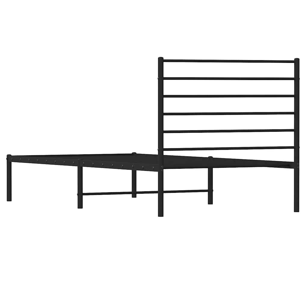 vidaXL Bedframe 100x200 cm Zwart - 35% Korting!