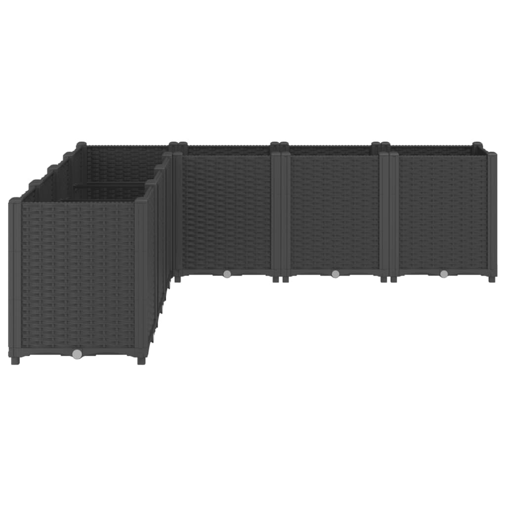vidaXL Plantenbak 160x160cm Zwart - 35% Korting!