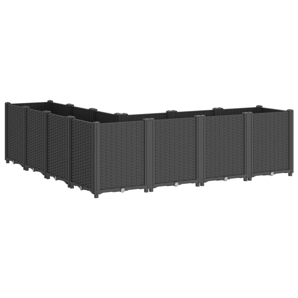 vidaXL Plantenbak 160x160cm Zwart - 35% Korting!