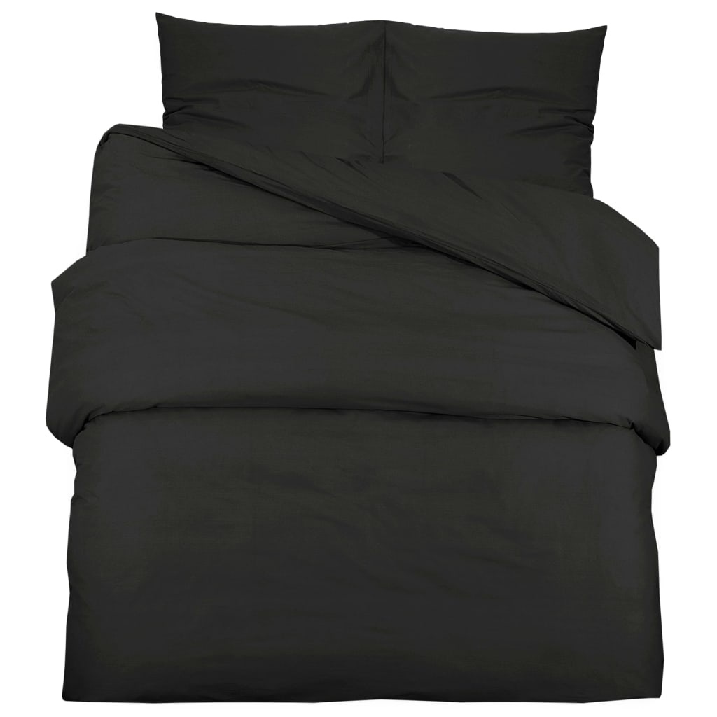 vidaXL Dekbedovertrek Zwart 260x220cm - 42% Korting!