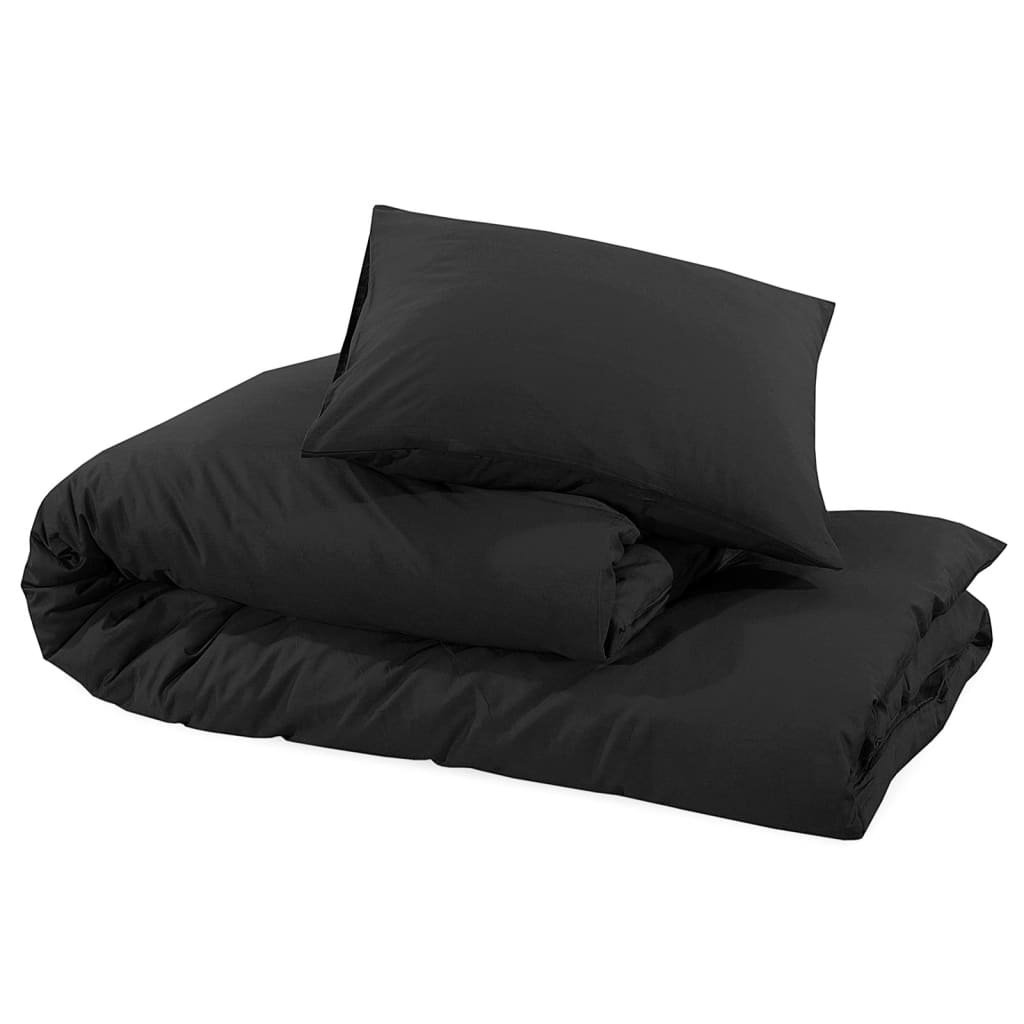 vidaXL Dekbedovertrek Zwart 260x220cm - 42% Korting!