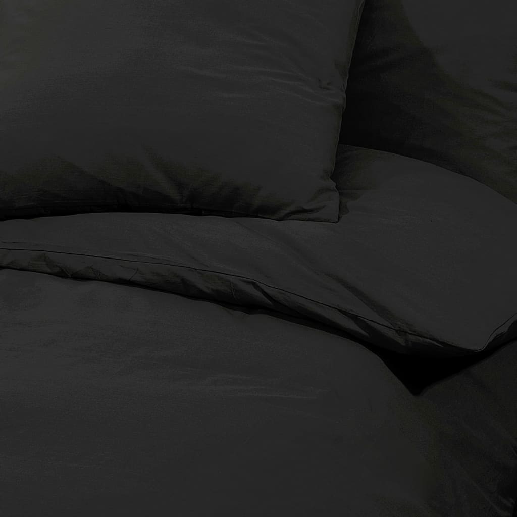 vidaXL Dekbedovertrek Zwart 260x220cm - 42% Korting!
