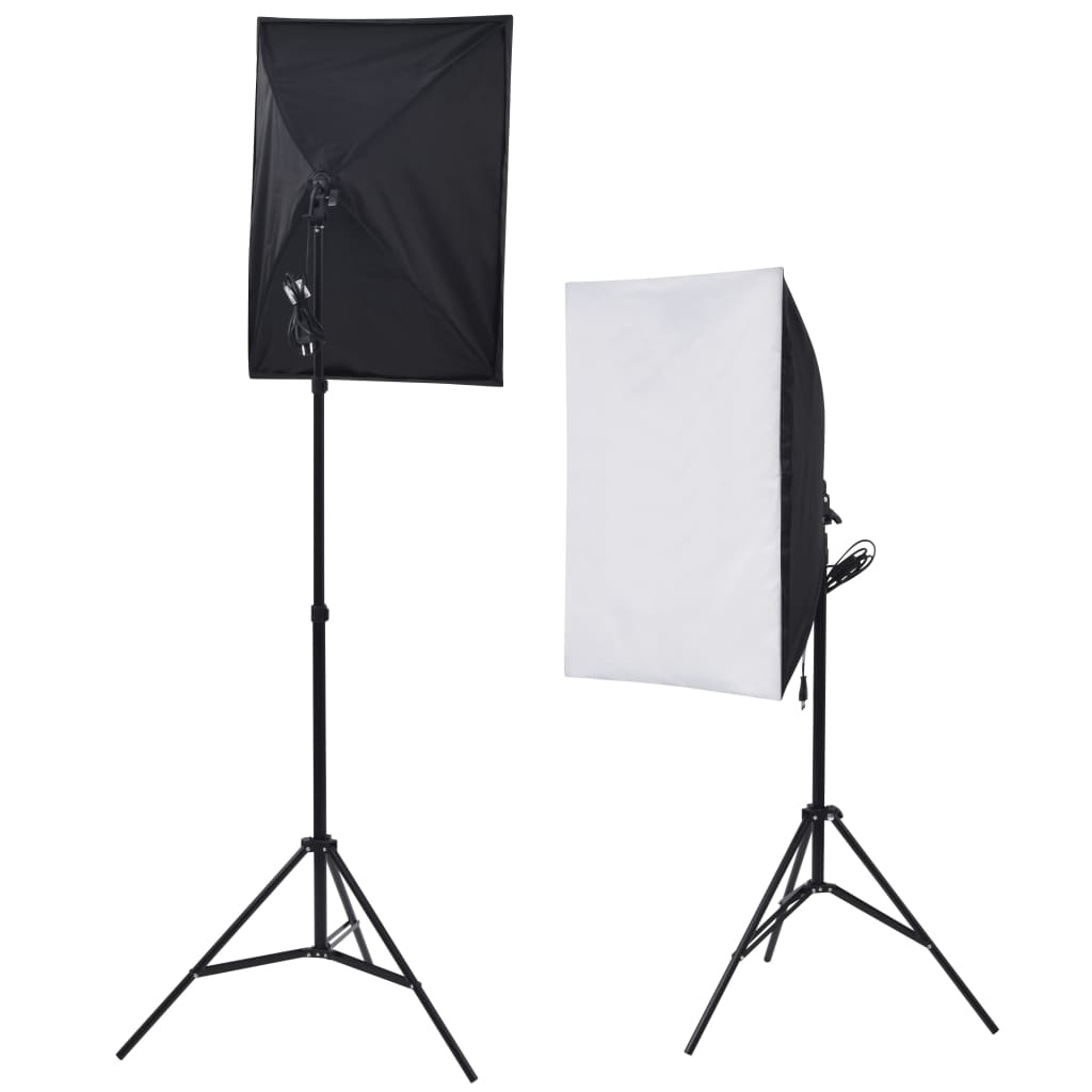 Fotostudio Set met 5 Achtergronden & 2 Softboxen - 35% Korting!