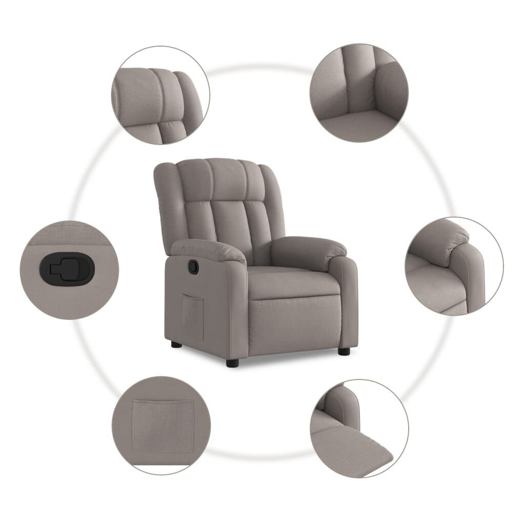 vidaXL Massagestoel Taupe - 60% Korting! Nieuw, Beschadigde Doos