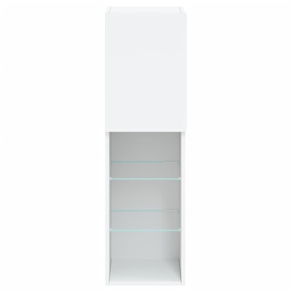 vidaXL TV-Meubel Wit met LED - 30,5x30x102cm - 47% Korting!