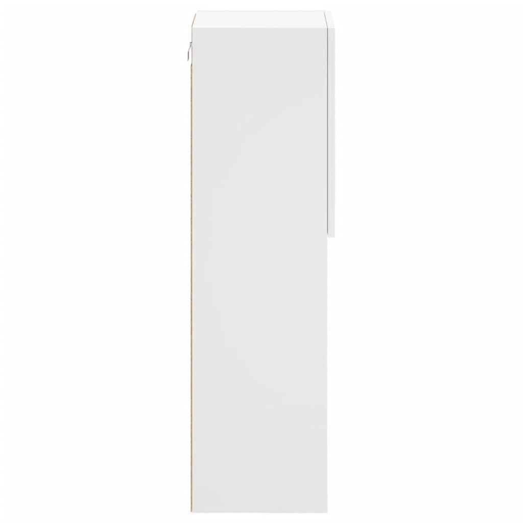 vidaXL TV-Meubel Wit met LED - 30,5x30x102cm - 47% Korting!