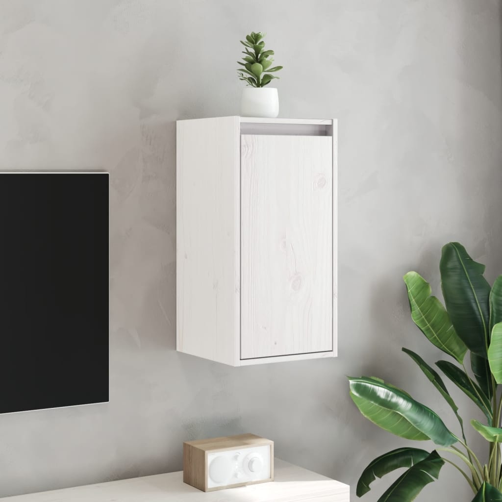 Wandkast Grenenhout Wit 30x30x60cm - 35% Korting!