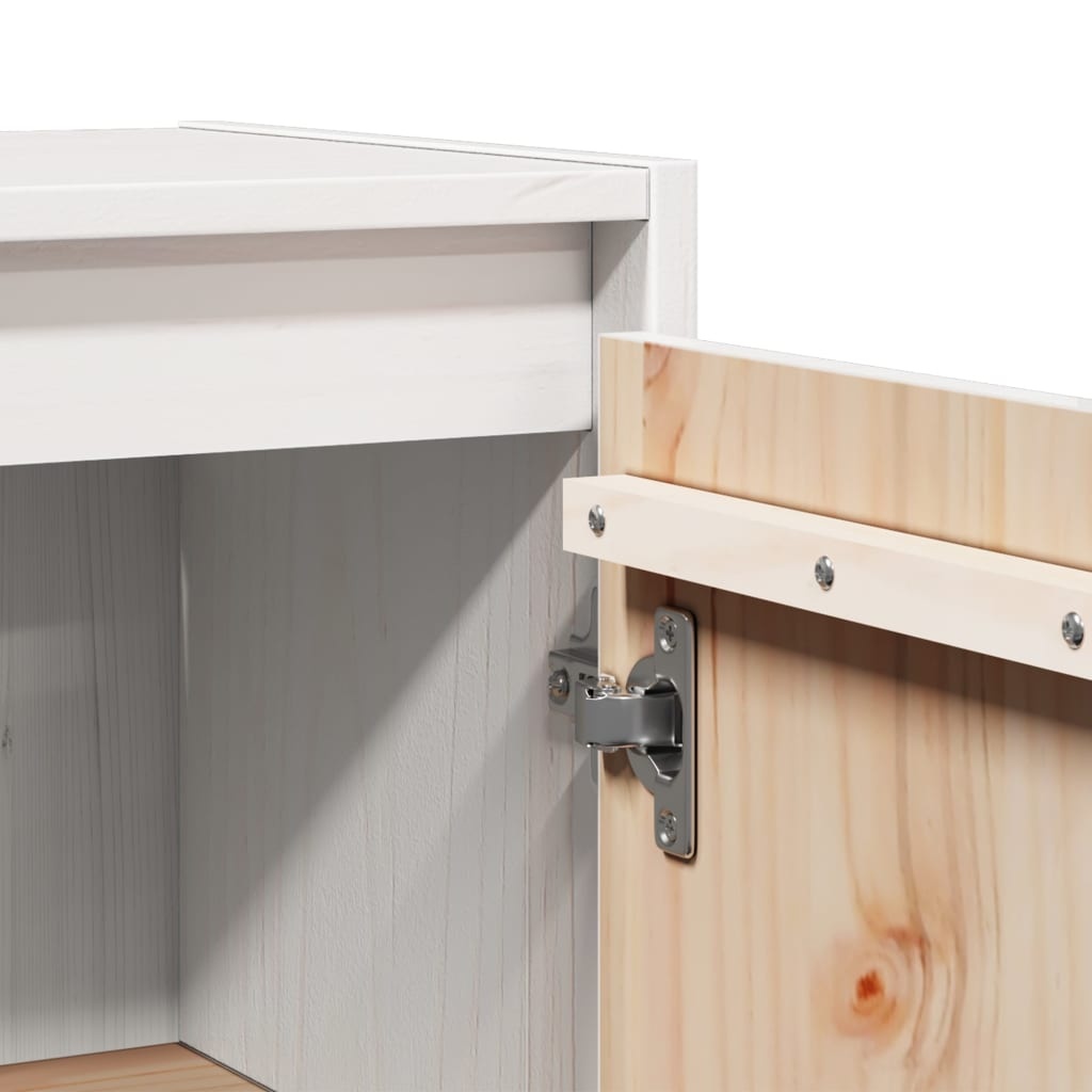 Wandkast Grenenhout Wit 30x30x60cm - 35% Korting!