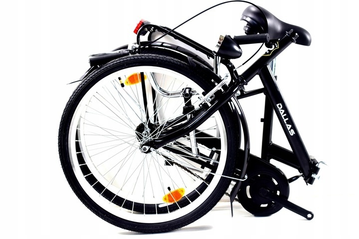 Vouwfiets 24 inch Zwart - 45% Korting! Ruimtebesparend!