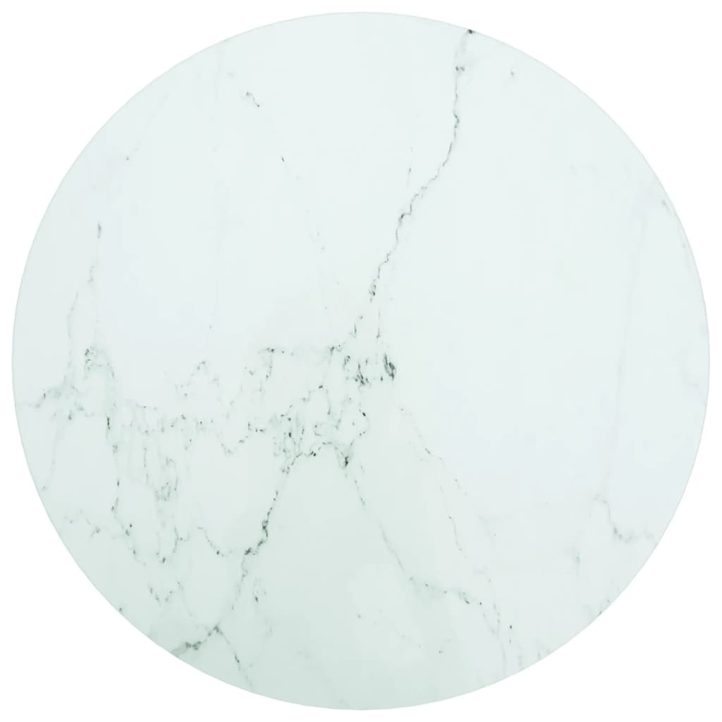 Marmerlook Tafelblad Ø50cm - Wit - 35% Korting! (Ongebruikt)