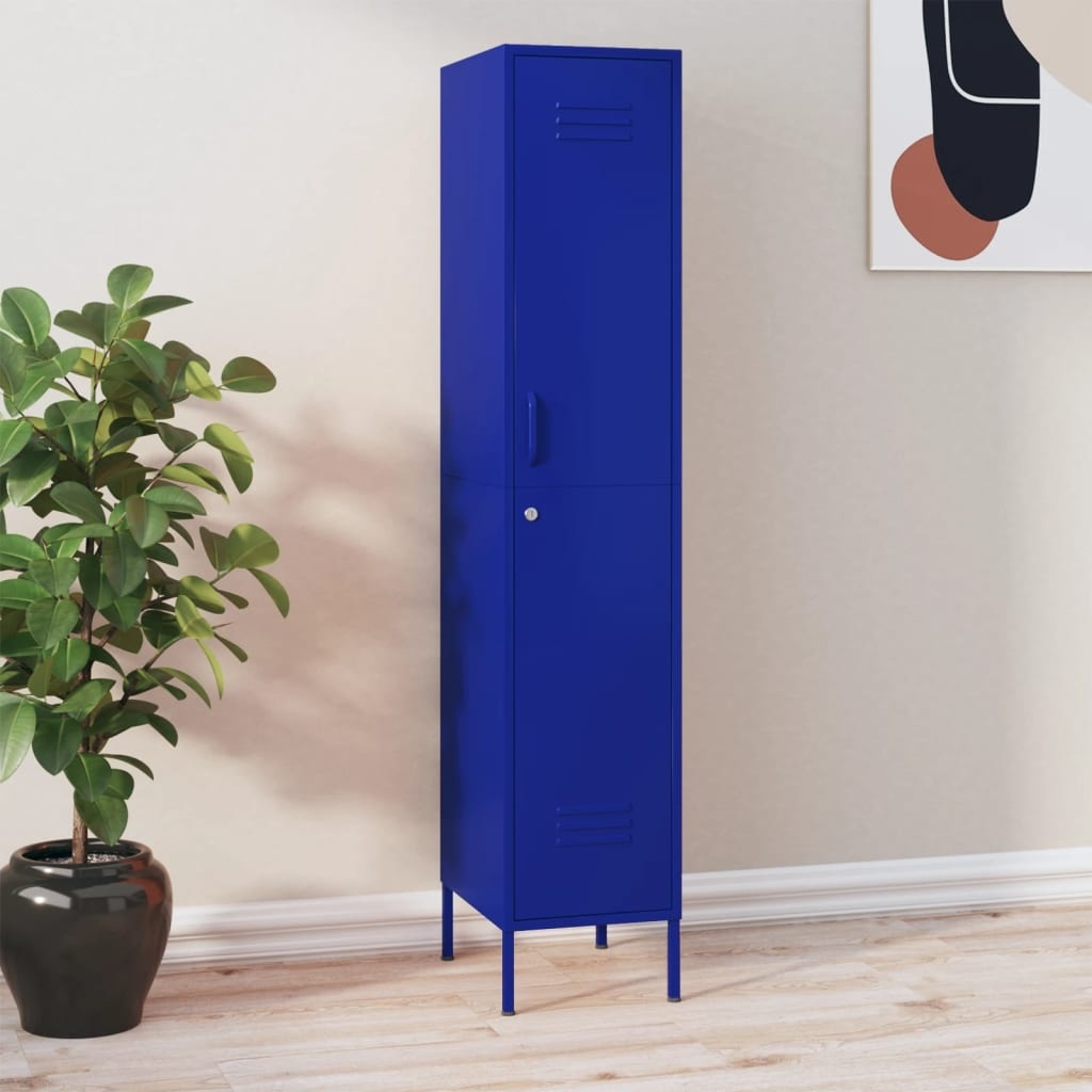 vidaXL Lockerkast Marineblauw 35x46x180cm - 35% Korting!