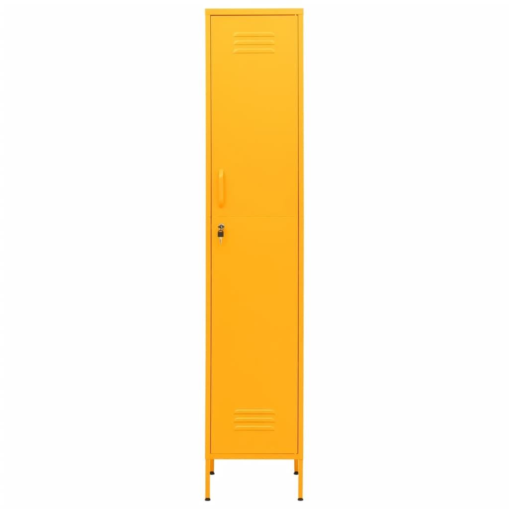 vidaXL Lockerkast Mosterdgeel - 35% Korting! Zo Goed Als Nieuw