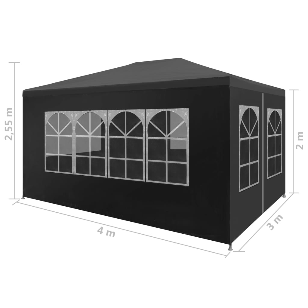 Partytent 3x4m Antraciet - VidaXL - 35% Korting!