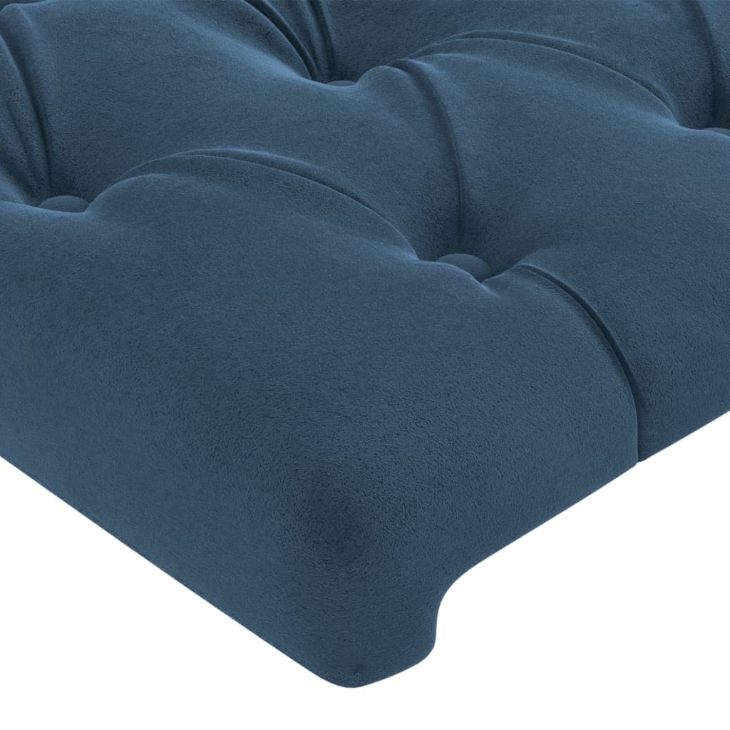 vidaXL Hoofdborden 2x 90cm Donkerblauw Fluweel -42%!