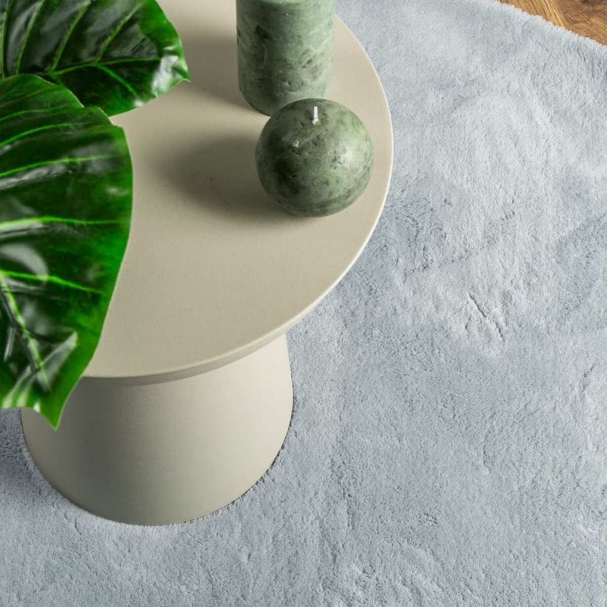 vidaXL Blauw Rond Vloerkleed Ø100cm - 57% Korting!