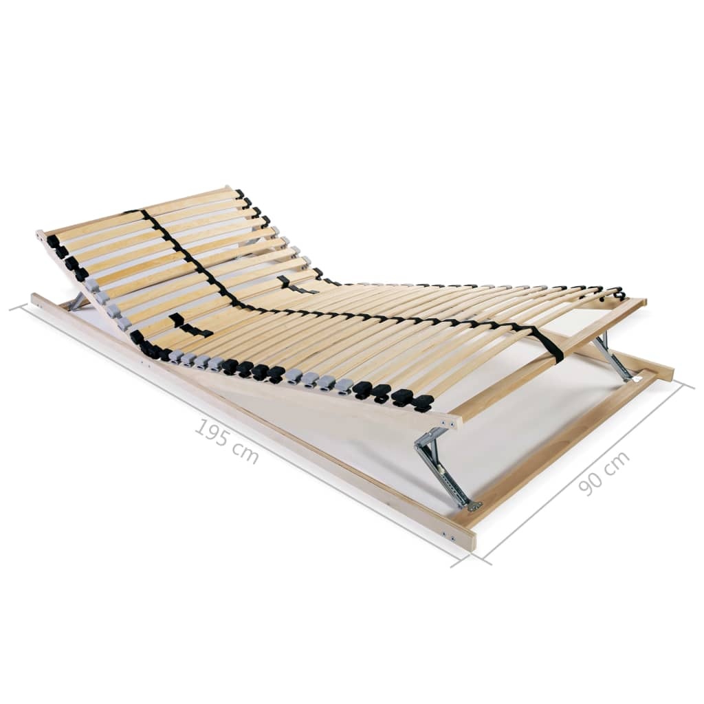 vidaXL Lattenbodem 90x200cm, 7 Zones - 47% Korting!