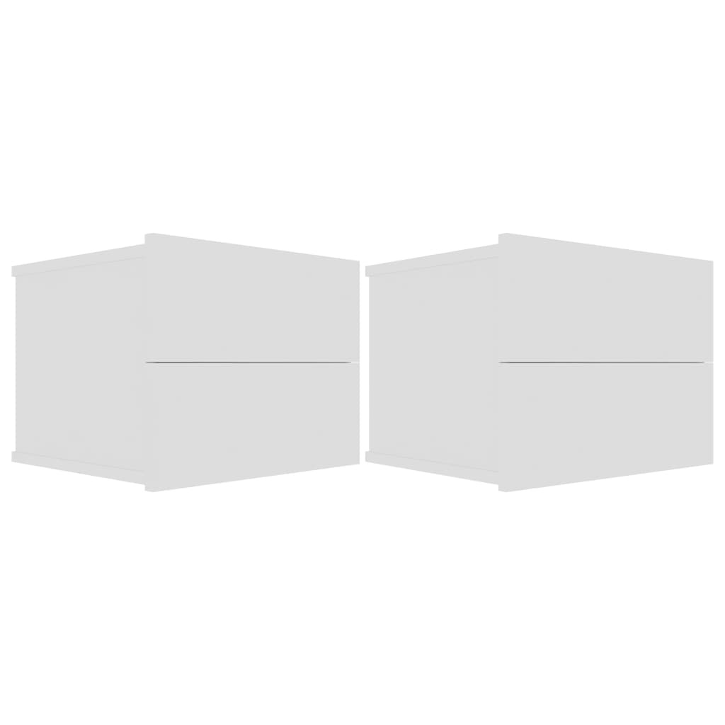 vidaXL Nachtkastjes (2x) Wit Hout - 41% Korting!
