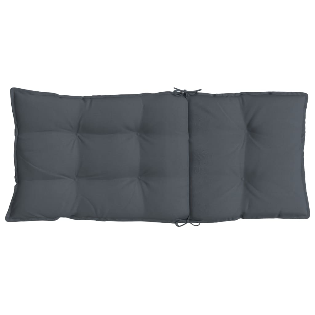 Stoelkussens Hoge Rug Antraciet (4 st) - 47% Korting!